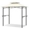 Multi-functional Outdoor Double-Tiered Grill Gazebo Canopy with 2 Side Shelves and 7 Hooks